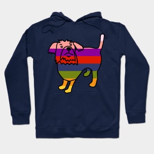 Rainbow Fergus the Dog Hoodie